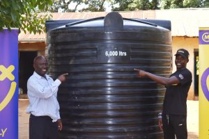 Mozzartbet team handover water tanks donated to rural communities as part of the many Corporate Social Responsibility (CSR) initiatives being undertaken by the betting firm.